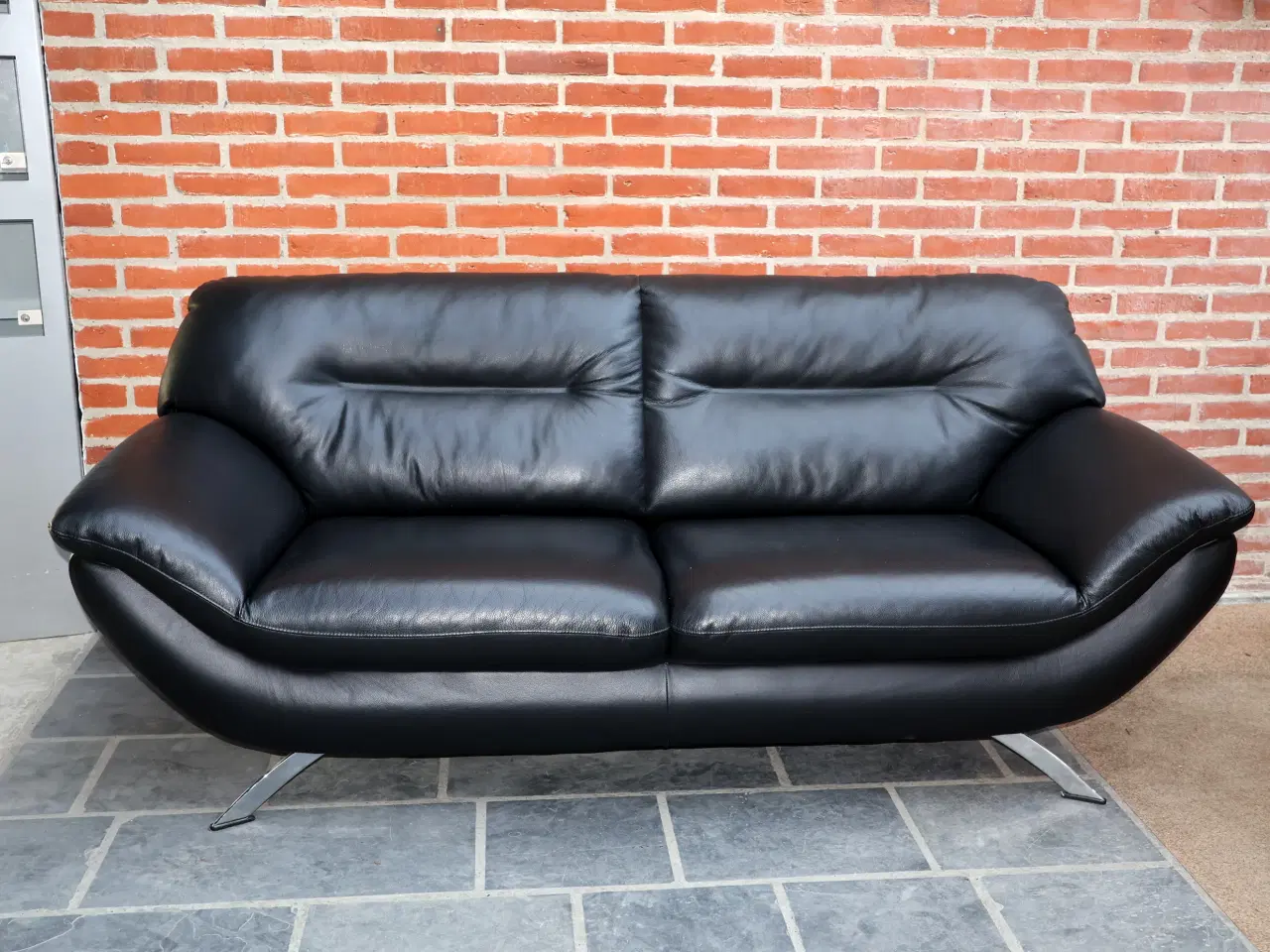 Billede 1 -  Hjort Knudsen Taastrup læder sofa