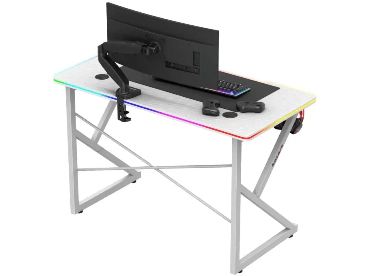 Billede 4 - Gamingbord Huzaro Hero 1.7 RGB – hvid
