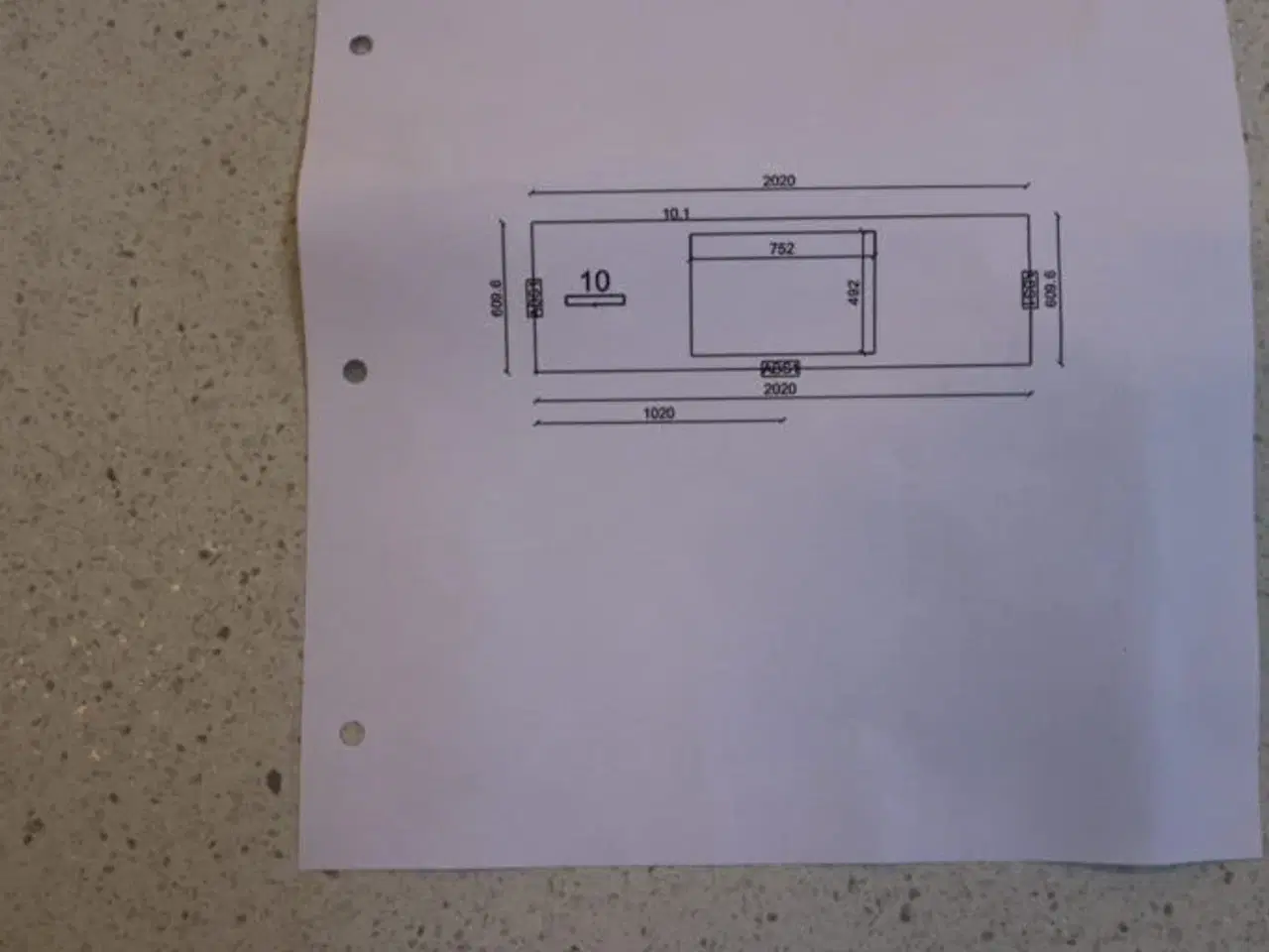 Billede 2 - Bordplade, laminat retkant