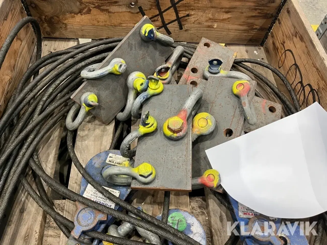 Billede 11 - Assorteret wire og Kasteblokke 6 paller