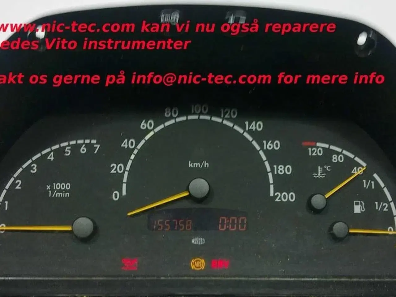 Billede 1 - Mercedes Vito Speedometer / kombi instrument