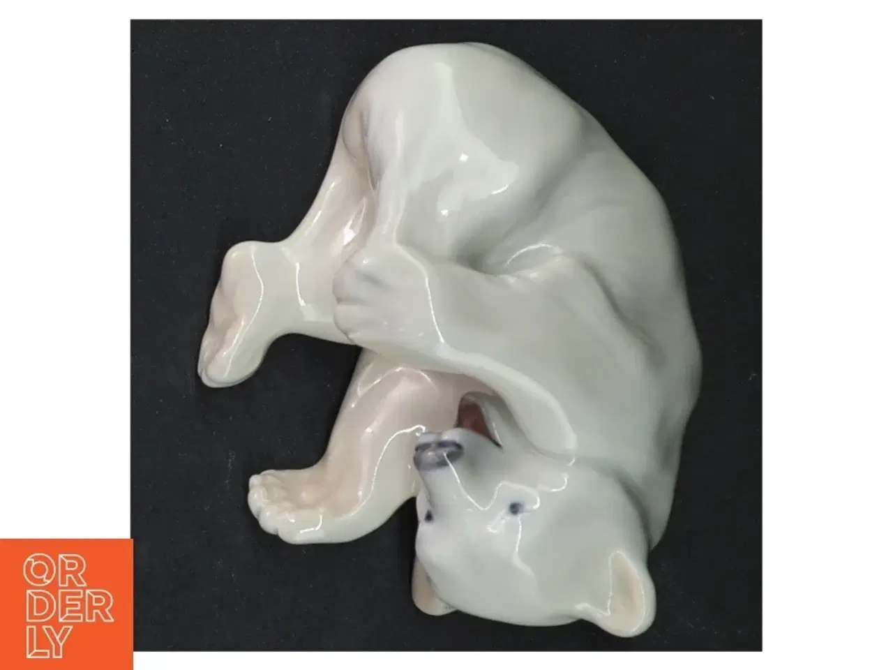 Billede 3 - Porcelænsfigur af legende isbjørneunge 729 fra Royal Copenhagen (str. 10 cm)