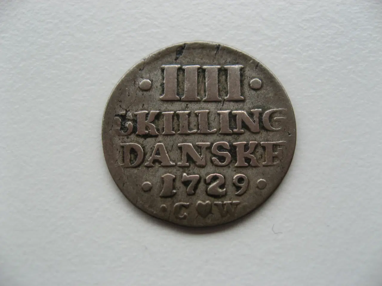 Billede 1 - Flot IIII Skilling 1729, den gode