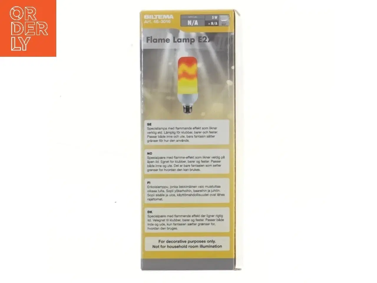 Billede 3 - Flamme LED-pære E27 fra Biltema