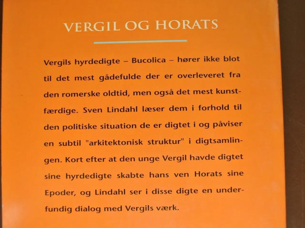 Billede 3 - vergil og horats - poetiske og politiske strukture