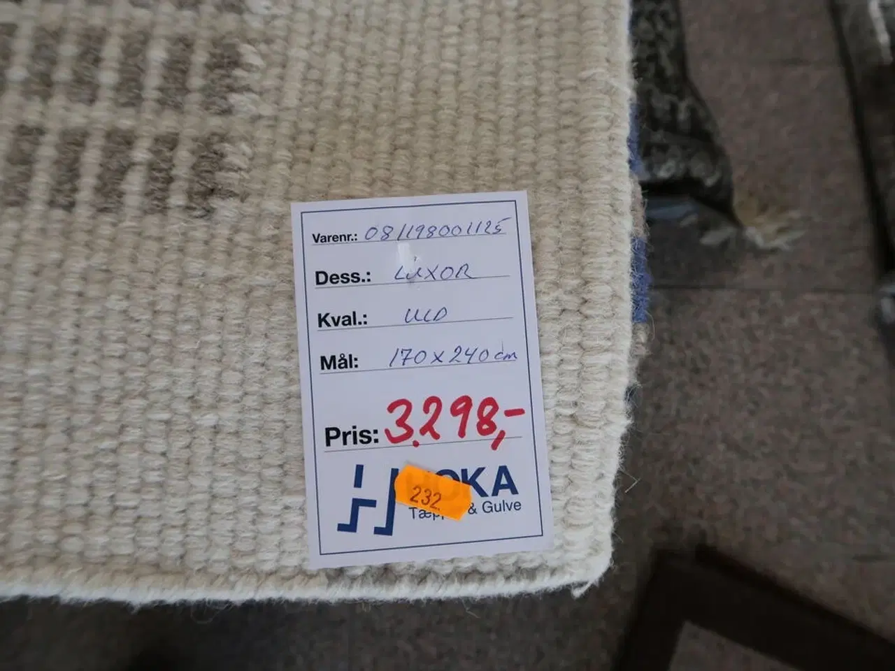 Billede 2 - Gulvtæppe LUXOR Uld