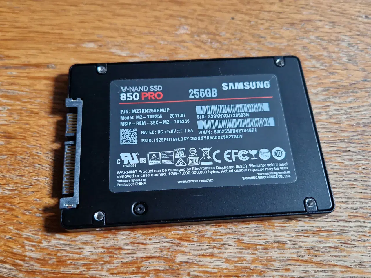 Billede 2 - 256 GB Samsung 850 pro 3D VNAND SSD