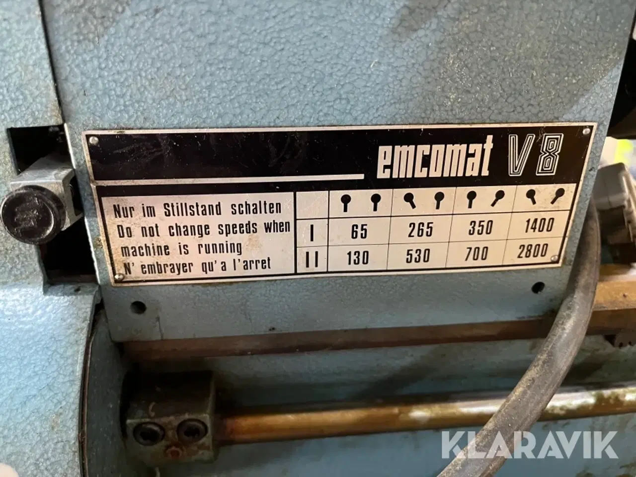 Billede 6 - Drejebænk Emco Emcomat V8