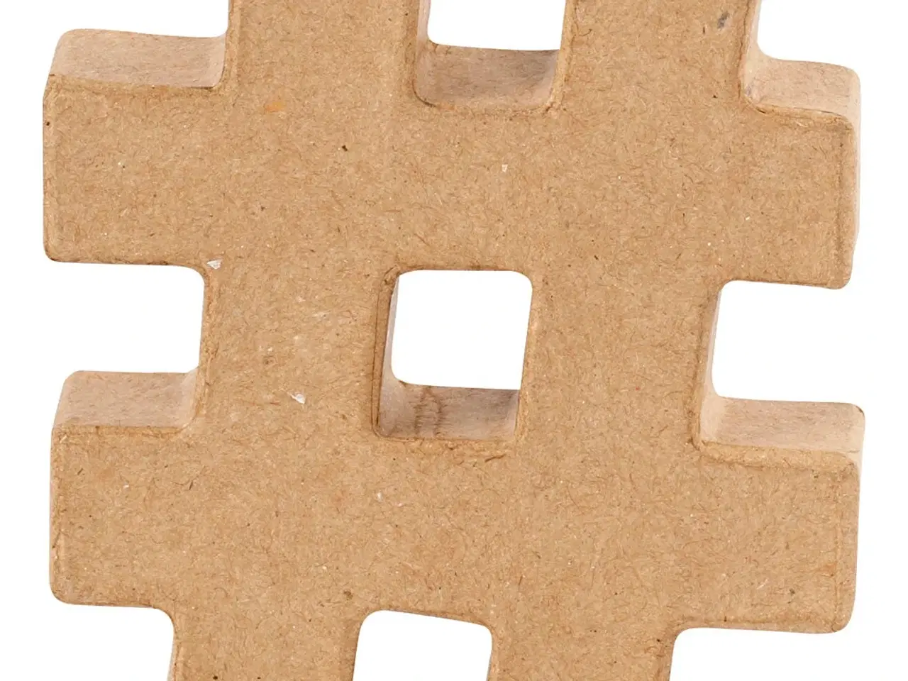 Billede 1 - Tegn, #, H: 10 cm, tykkelse 1,7 cm, 1 stk.