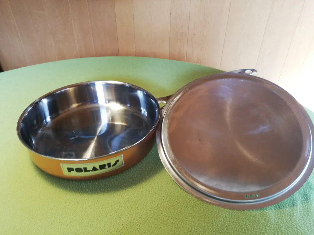 Billede 3 - Polaris kobberpande med låg i rustfrit stål Ø 25 c
