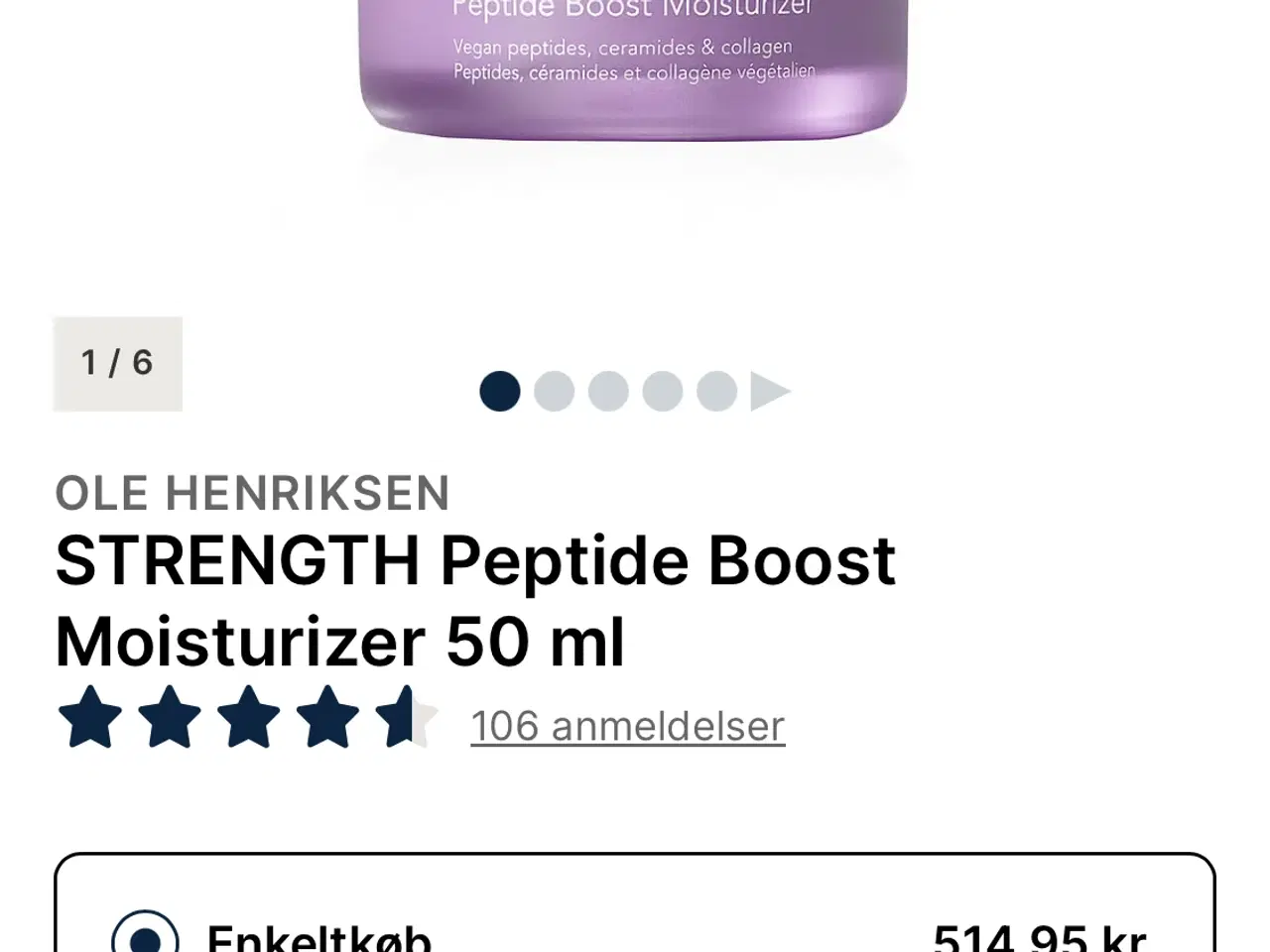 Billede 2 - Ansigt creme Ole Henriksen 50 ml