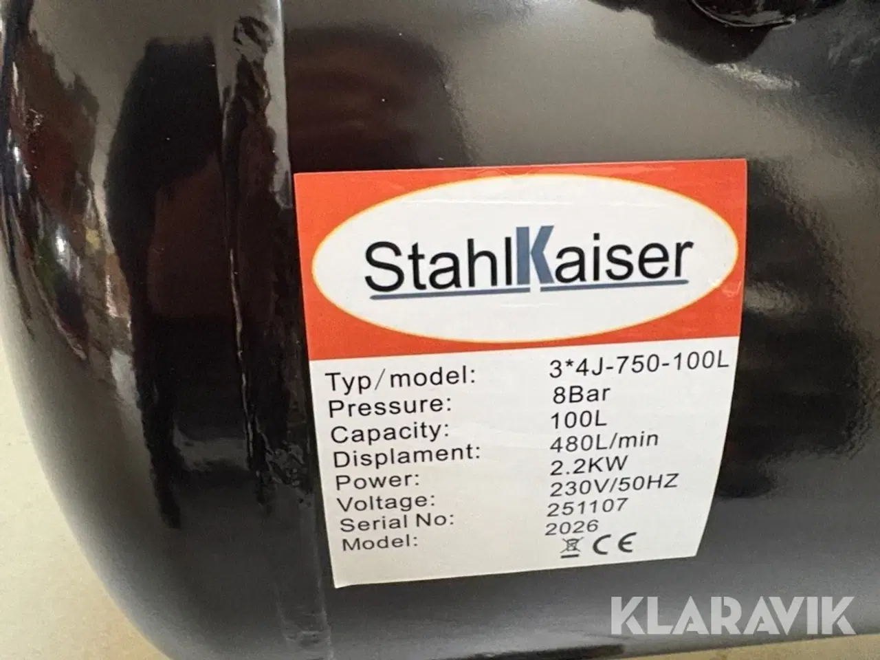 Billede 9 - Kompressorer Stahl Kaiser 3*4J-750-100L