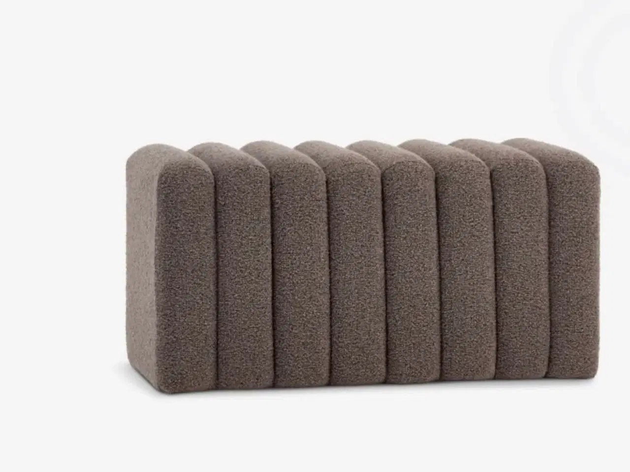 Billede 1 - Bænk BISLEV mørk sandfarvet stof