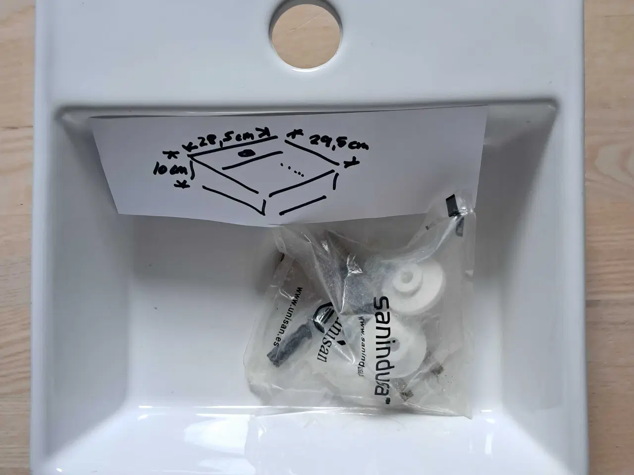 Billede 2 - Fin porcelæn håndvask, Sanindusa