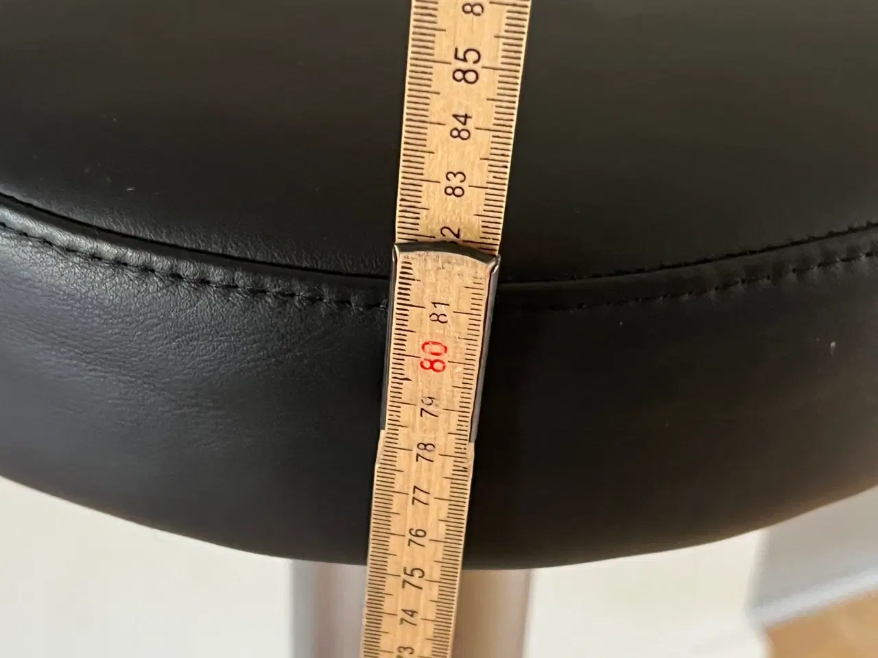 Billede 5 - Bar stol med lædersæde