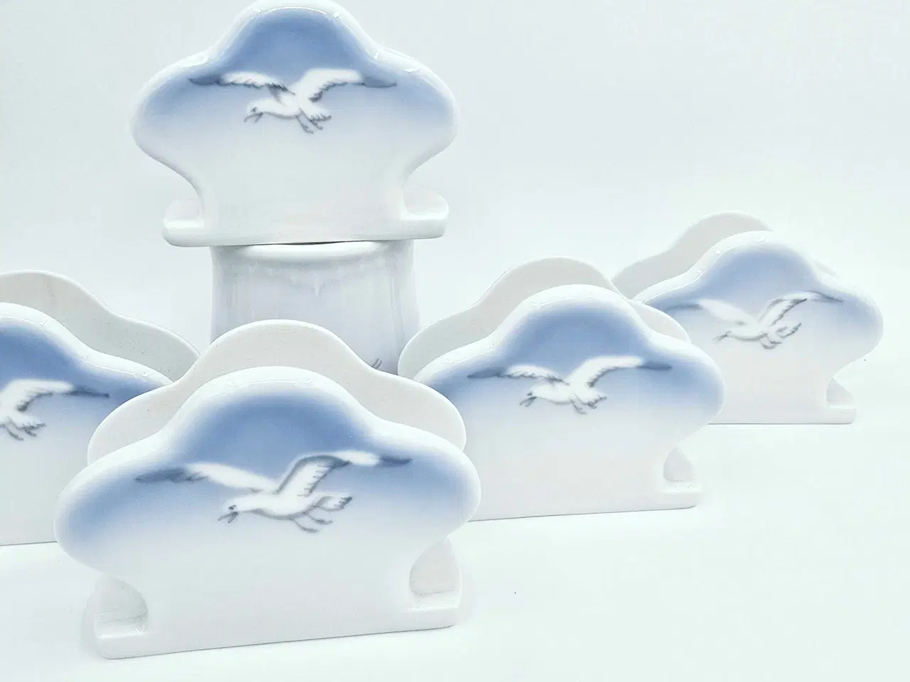 Billede 5 - Mågestel uden guldkant servietholder porcelæn