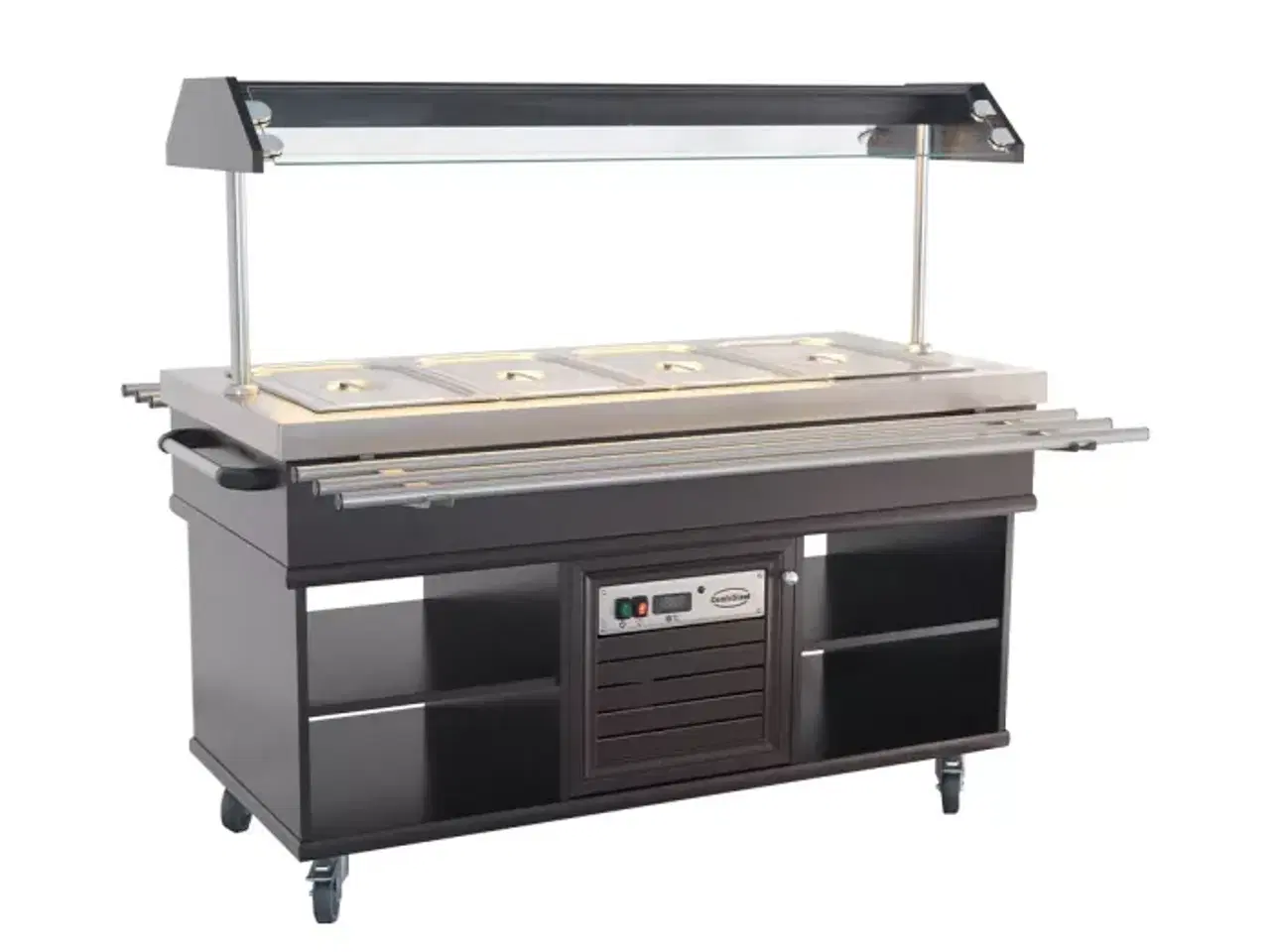 Billede 1 -  Kølebuffet GN 4/1 Mahogni – Statisk Køl & LED