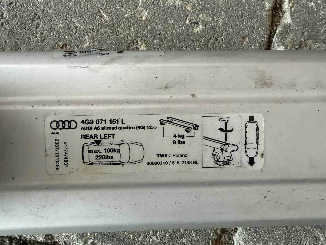 Billede 4 - Tagbøjler Audi A6 Allroad