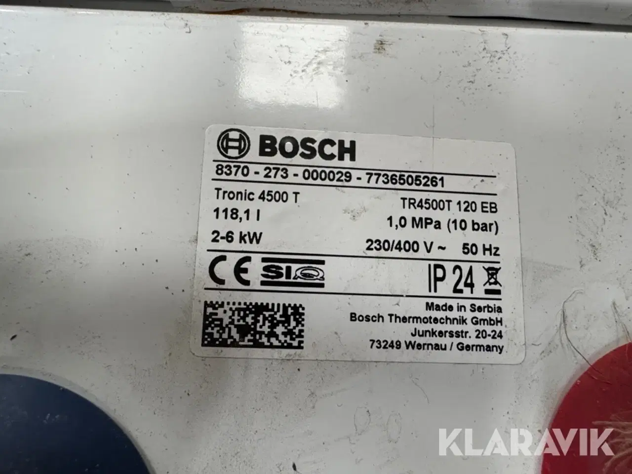 Billede 4 - Varmtvandsbeholdere BOSCH Tronic 4500 T 2 styks