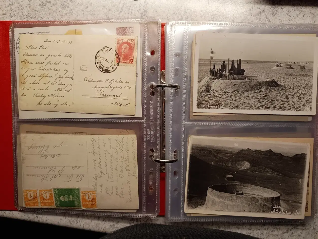 Billede 10 - Album med 64 gamle s/h postkort frankeret
