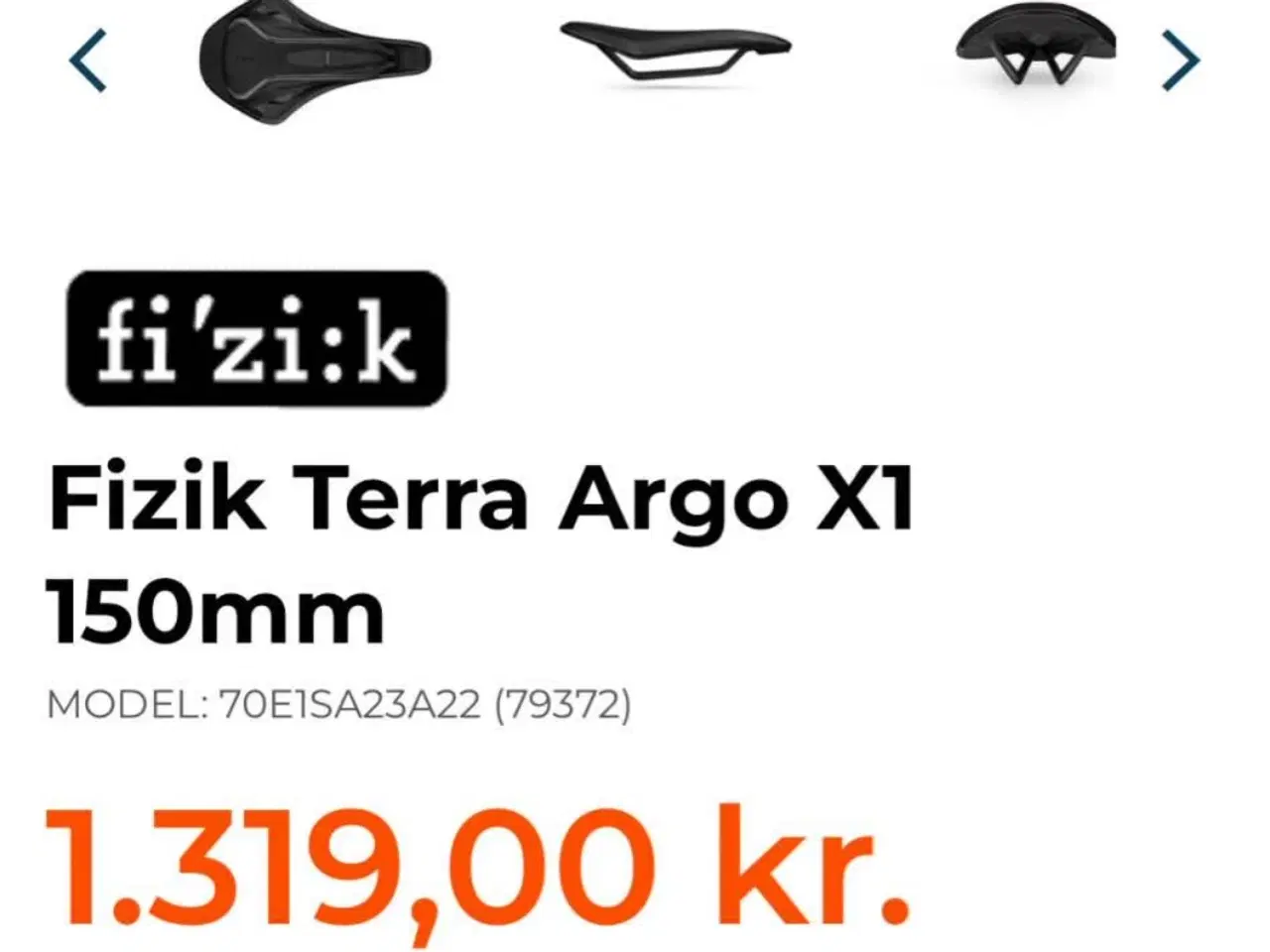 Billede 1 - Fizick saddel