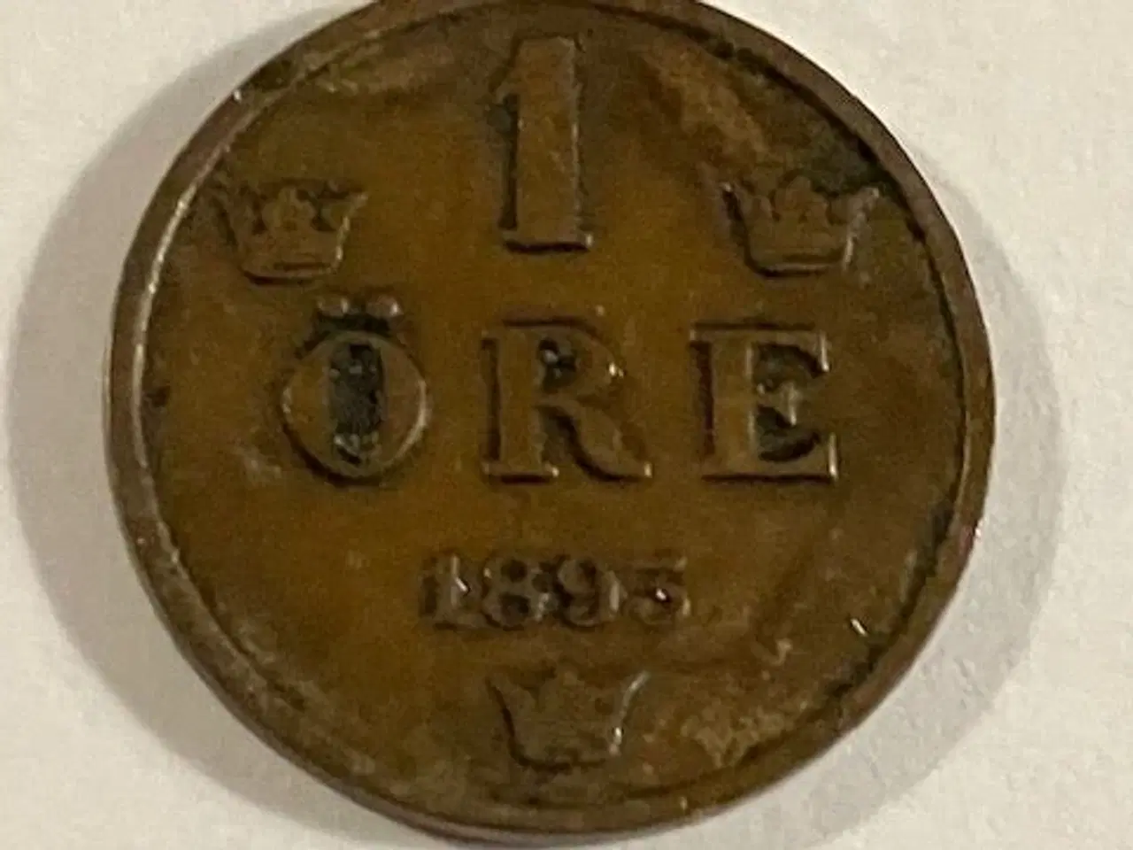 Billede 1 - 1 øre 1893 Sverige