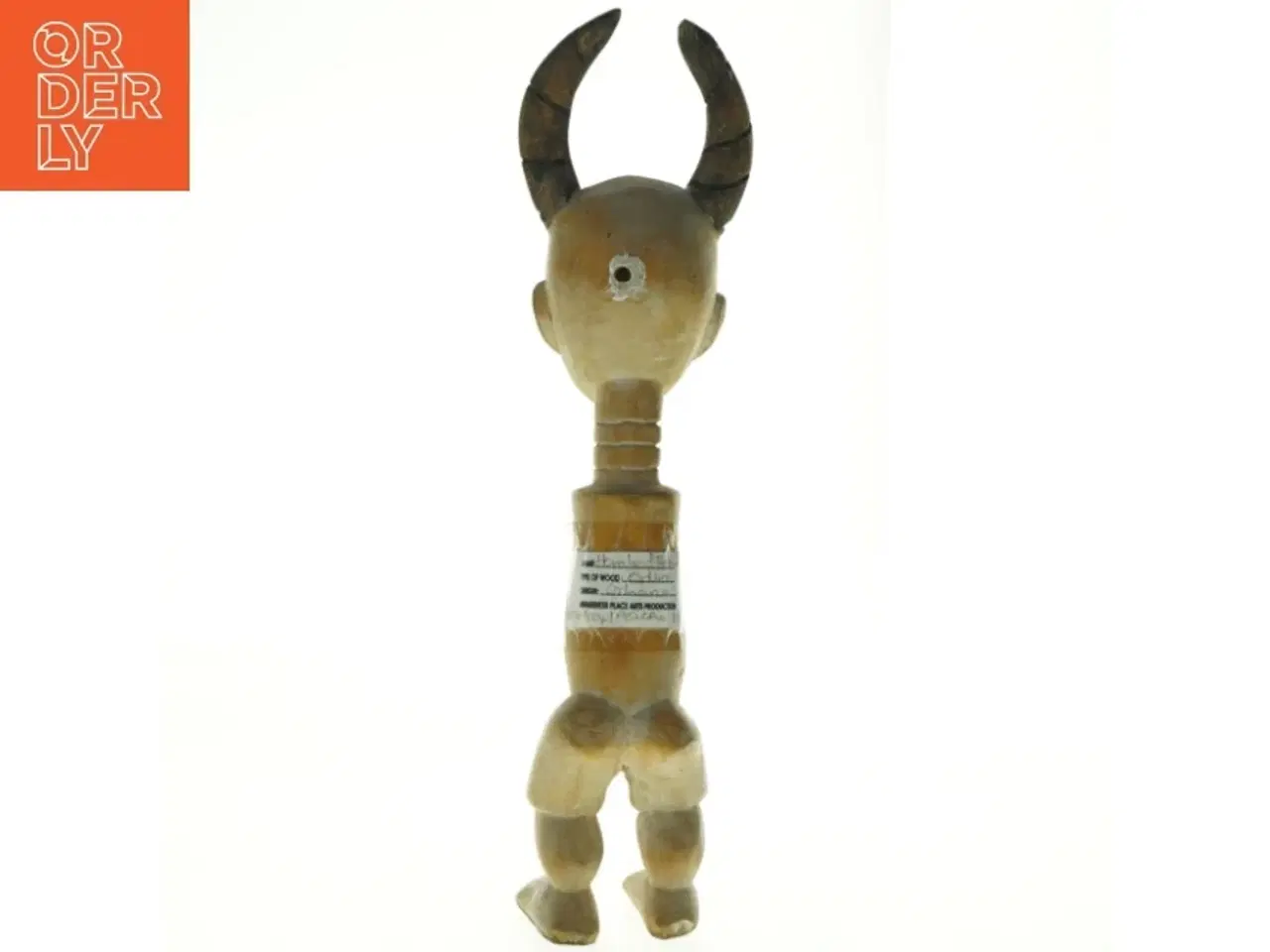Billede 3 - Træfigur med horn (str. 35 x 9 cm)