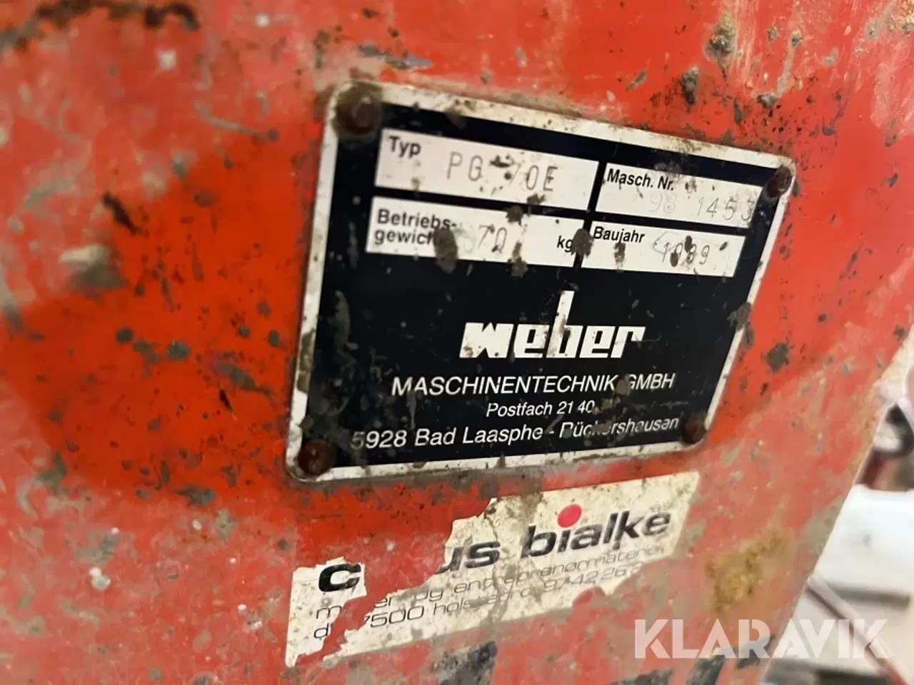 Billede 7 - Pudse/glitte maskine Weber PG 70E