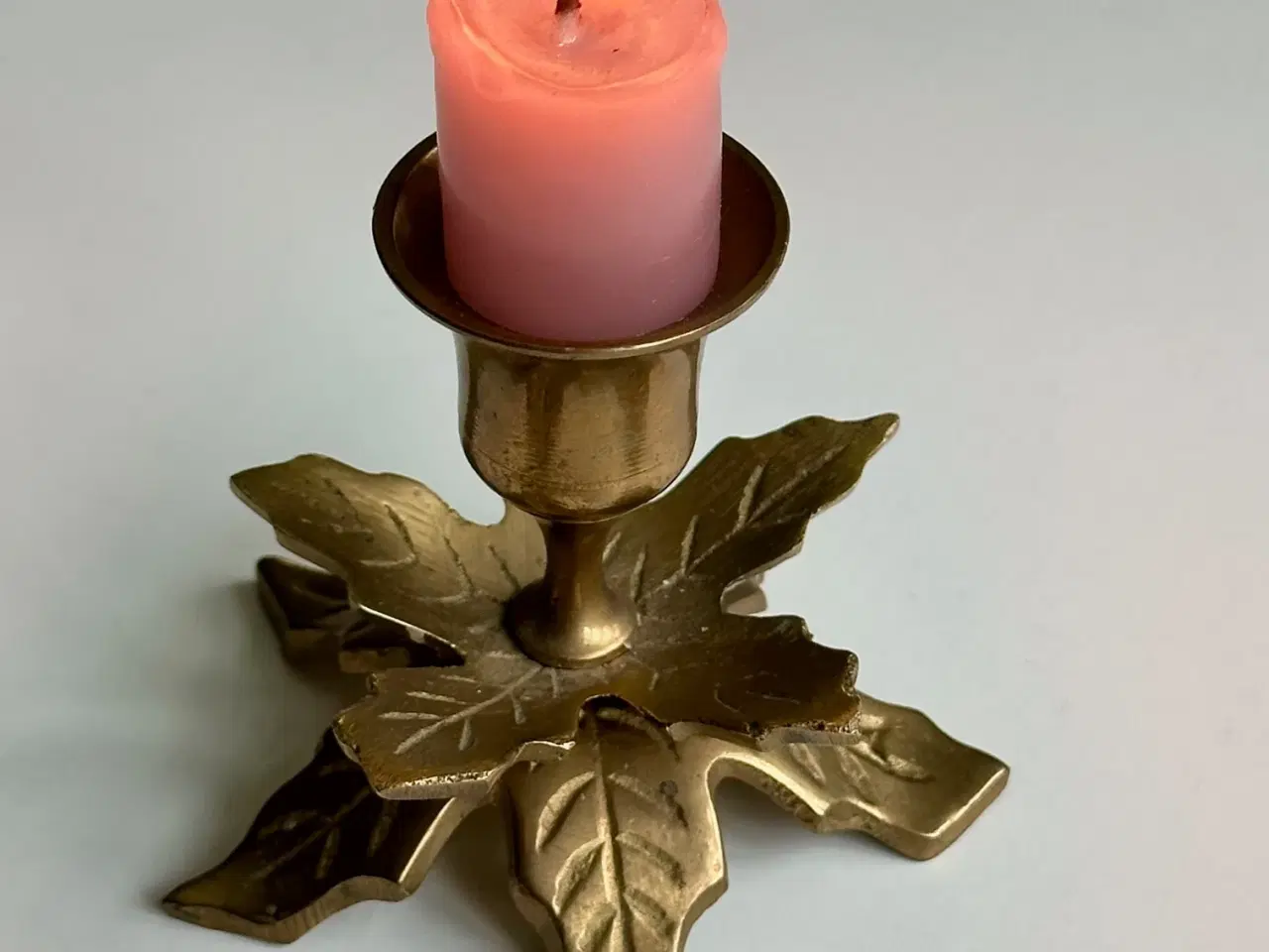 Billede 2 - Lysestage, messing