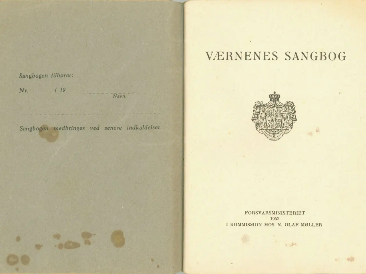 Billede 2 - Værnenes Sangbog, 1952