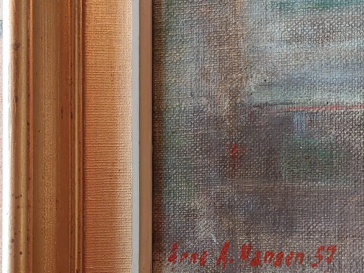 Billede 3 - ARNE A. HANSEN - ( 1921 - 2009 ) - oliemaleri