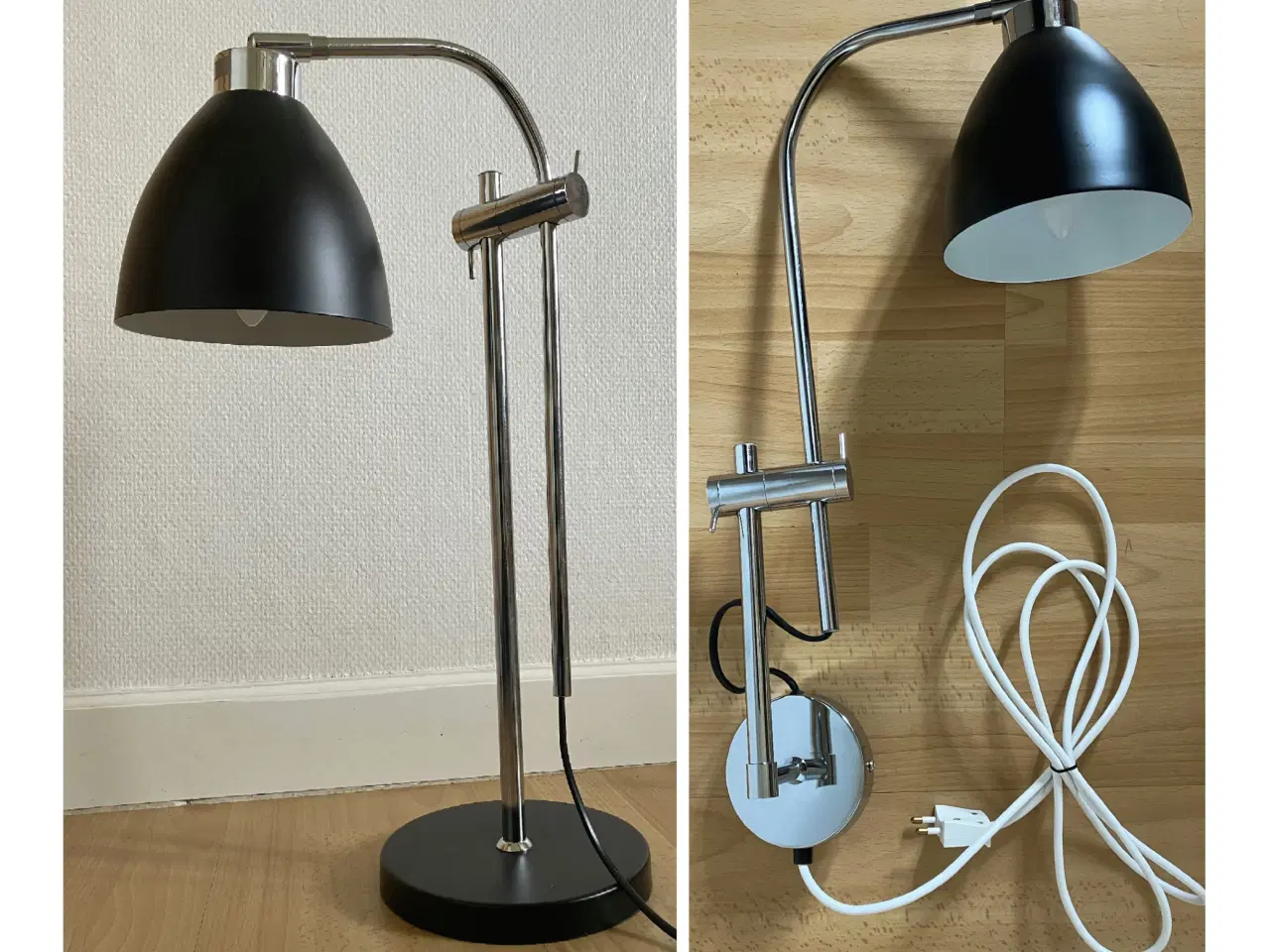 Billede 1 - Lampesæt - væg- og bordlampe. 