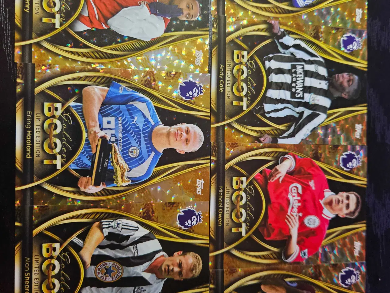 Billede 1 - Topps Golden Boot 7 stk Fodboldkort