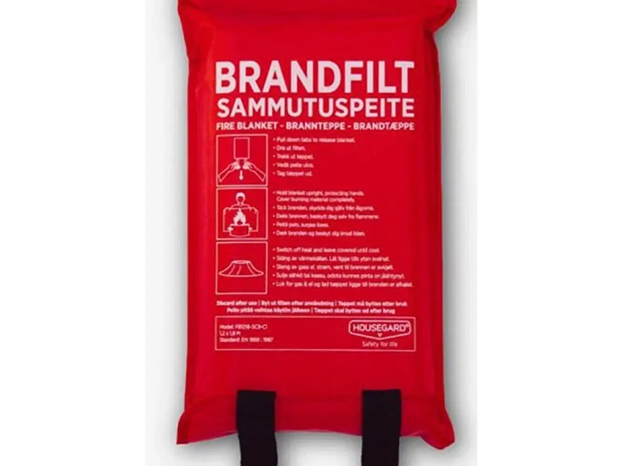 Billede 1 - Brandtæppe 120x180 cm Housegard 1 stk - max 550 grader