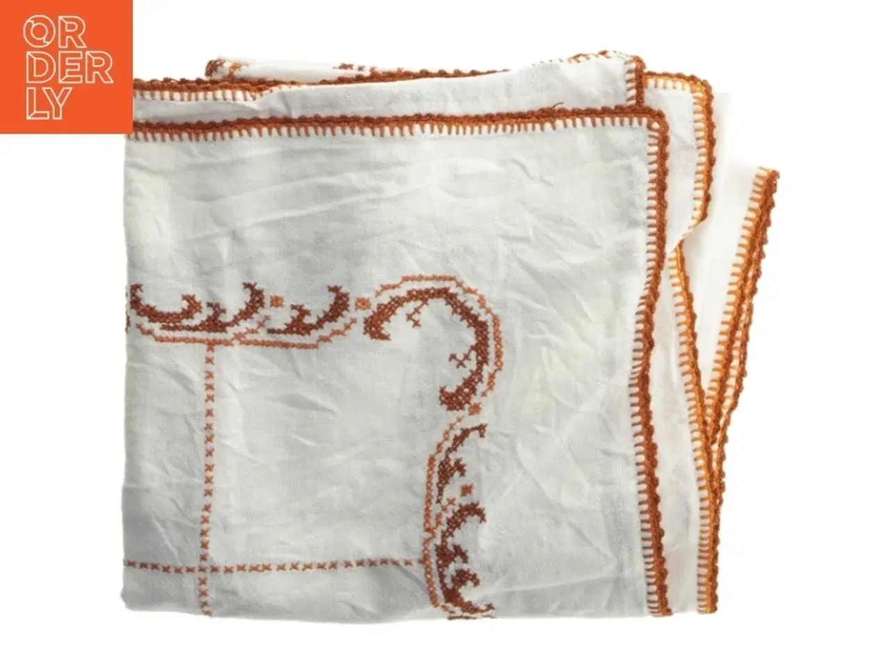 Billede 1 - KorsstingsBroderet dug (str. 125x125 cm)