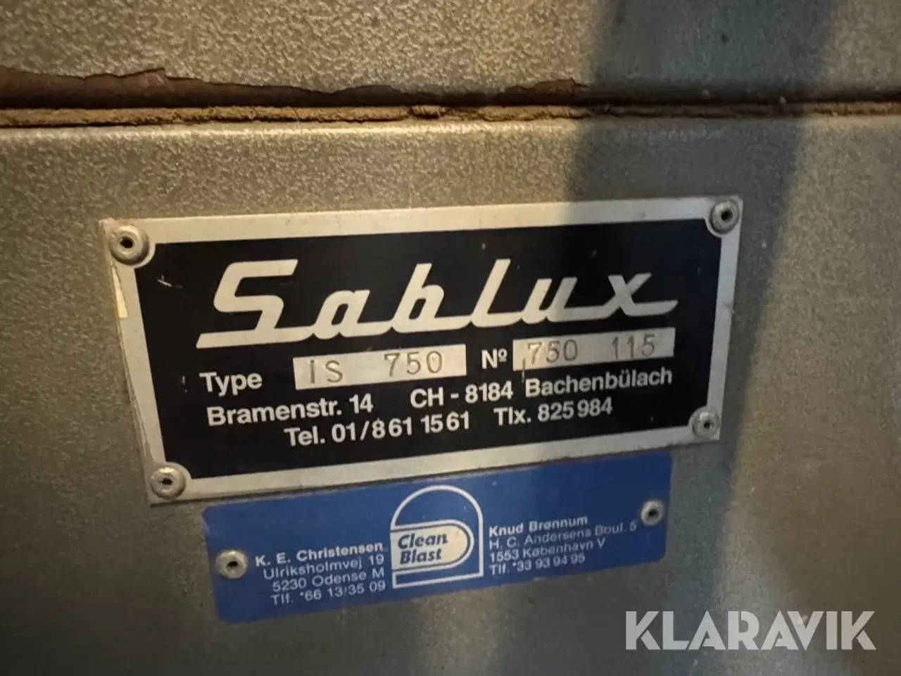 Billede 12 - Sandblæser Sablux IS 750