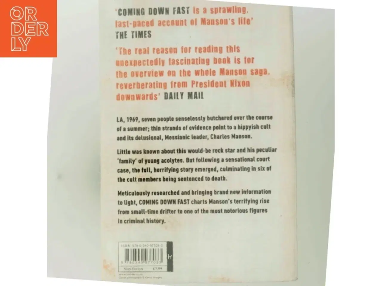 Billede 3 - Charles Manson: Coming Down Fast af Simon Wells (Bog)