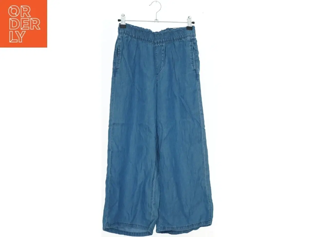 Billede 1 - Blå bukser med elastisk talje fra YFK (str. 146)