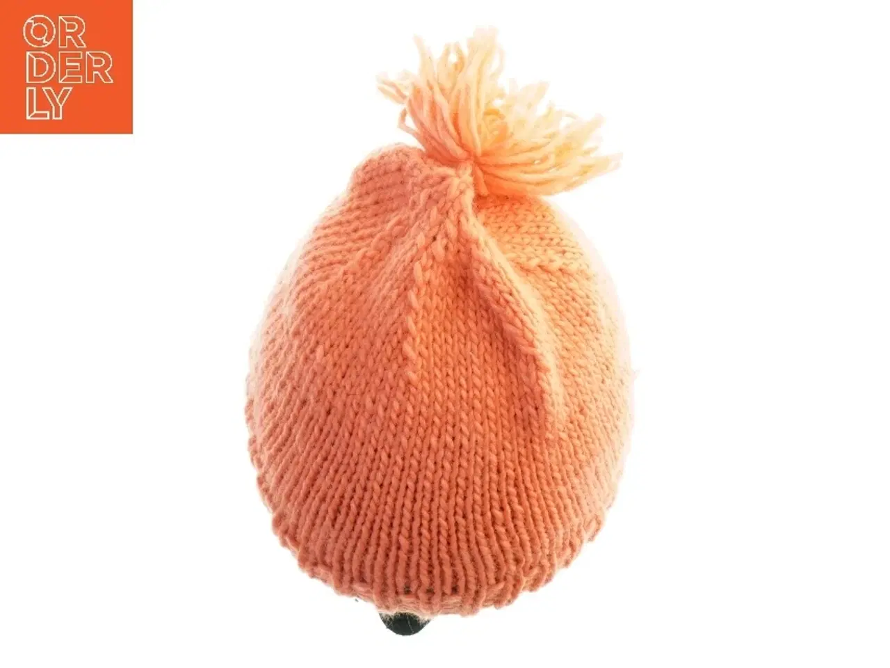 Billede 2 - Strikket hue med kvast (str. Ø. 24 cm)