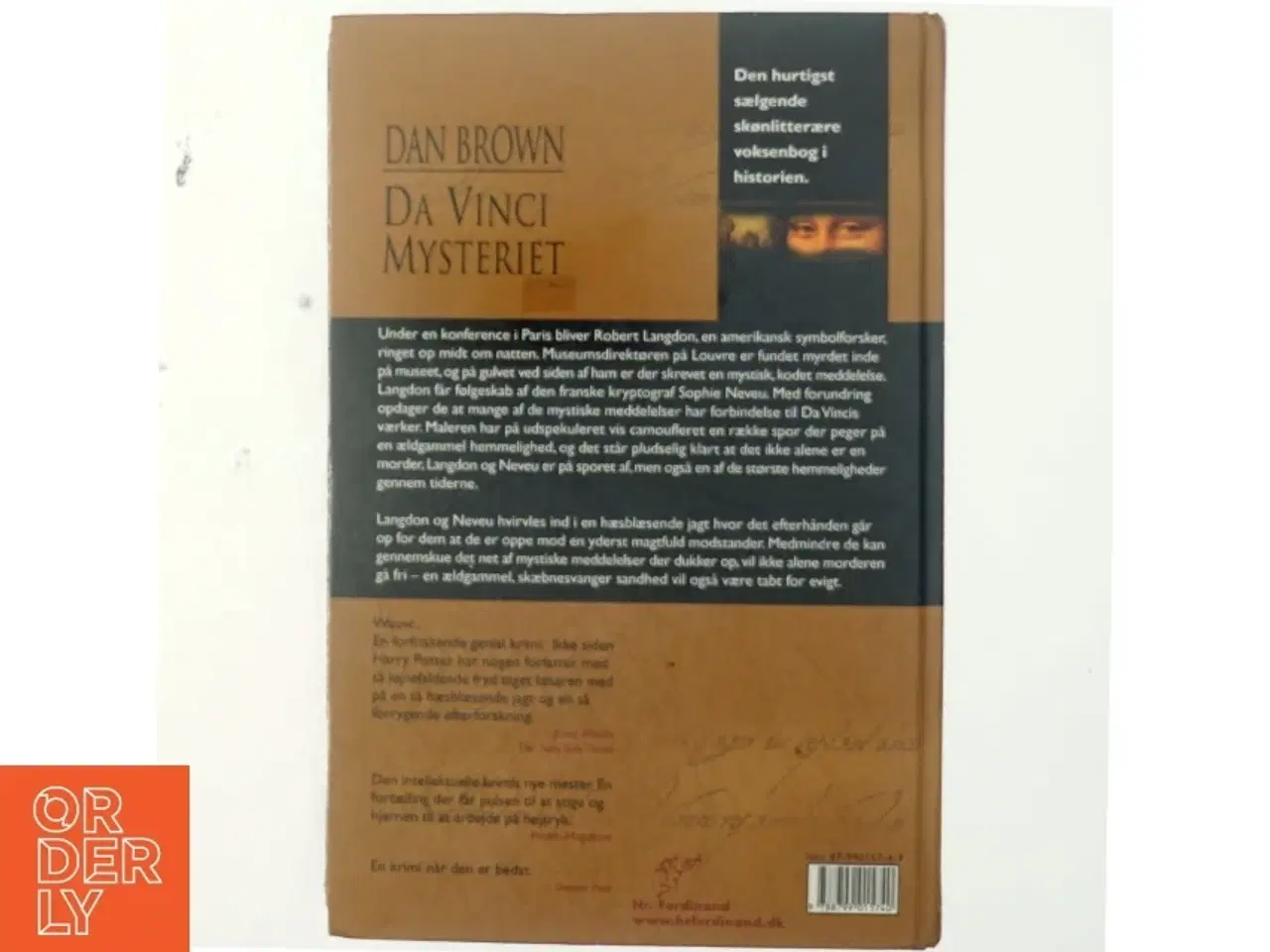 Billede 3 - Da Vinci Mysteriet af Dan Brown (Bog)