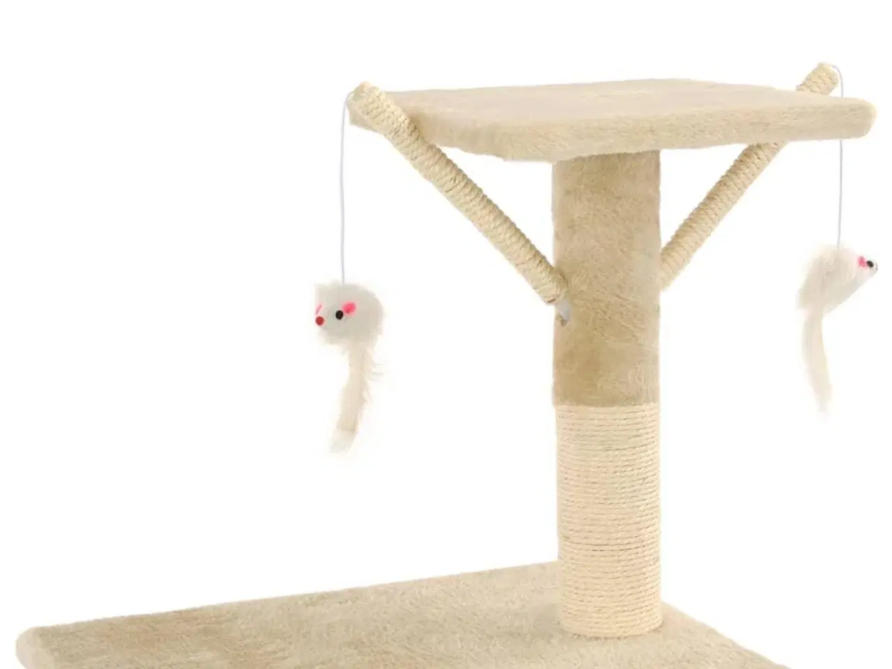 Billede 6 - Kradsetræ til katte med sisal-kradsestolper 138 cm beige