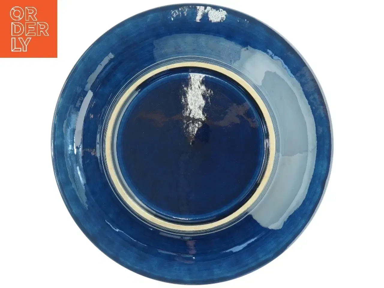 Billede 2 - Blåt Keramik- eller porcelænsfad (str. o. 31 cm)