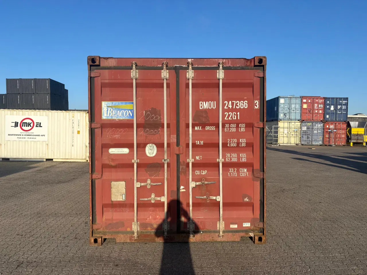 Billede 5 - 20 fods Isoleret Container- ID: BMOU 247366-3