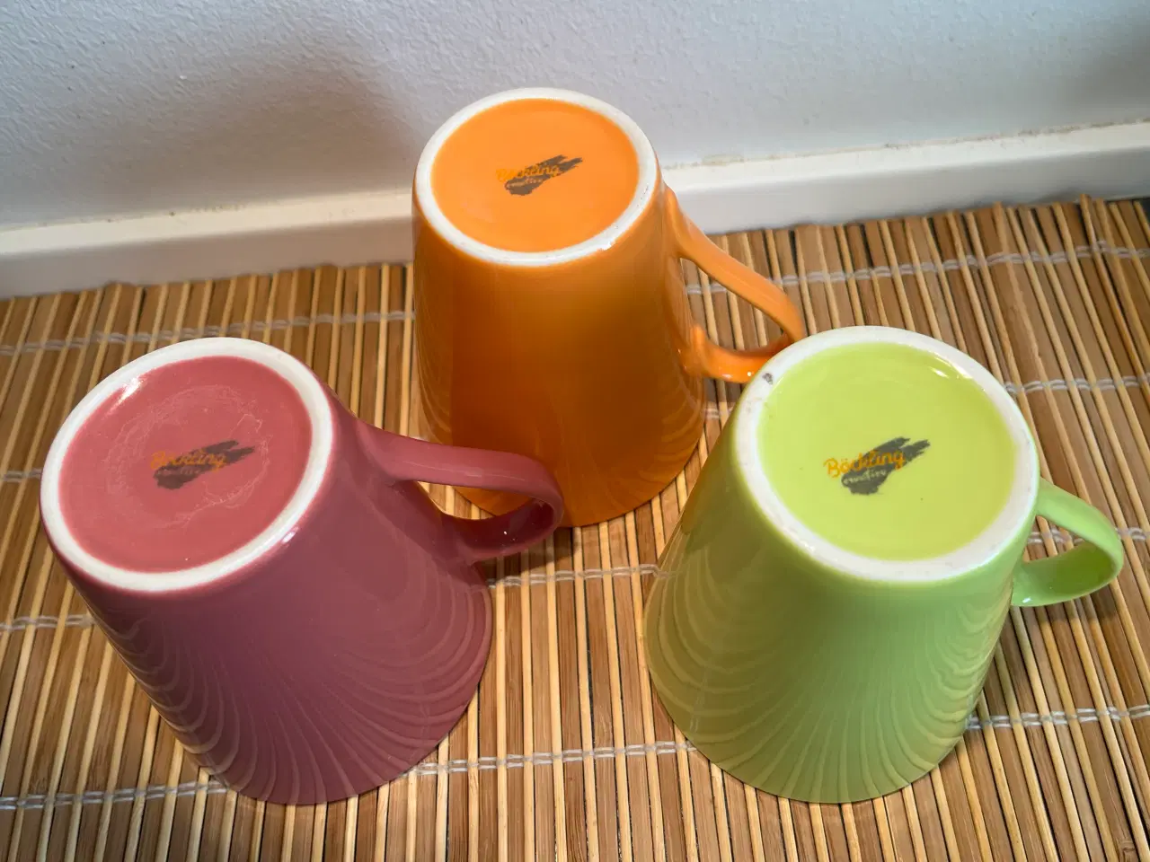 Billede 2 - 3 Böckling kaffekrus i flotte farver