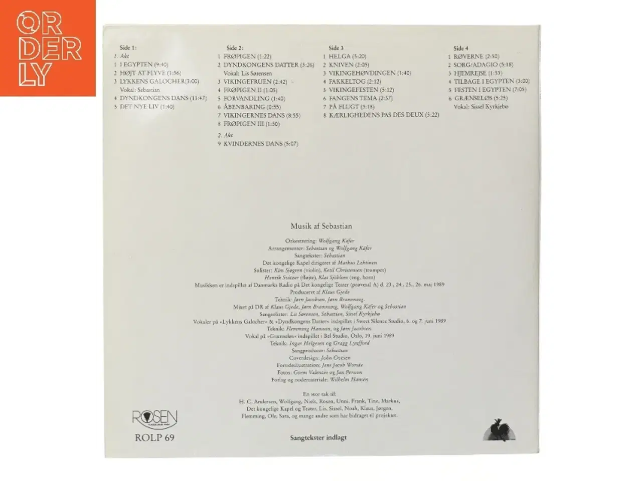 Billede 3 - Sebastian - Et Eventyr LP fra Rosen