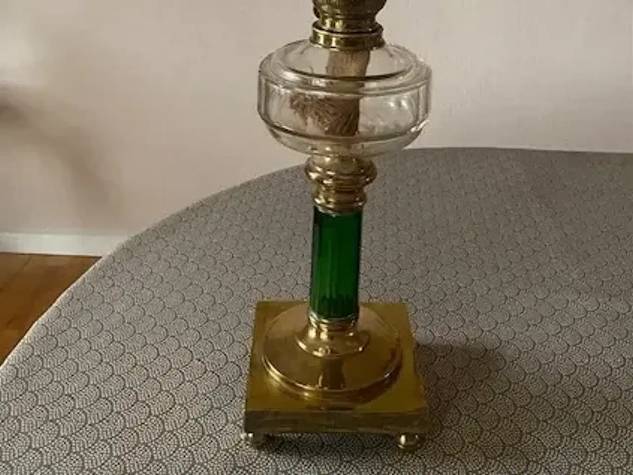 Billede 2 - Olie bordlampe antik