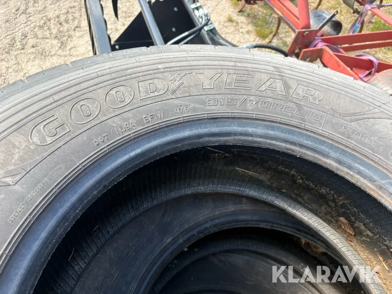 Billede 9 - Lastbil dæk Goodyear 315/70 R22.5 4 styk