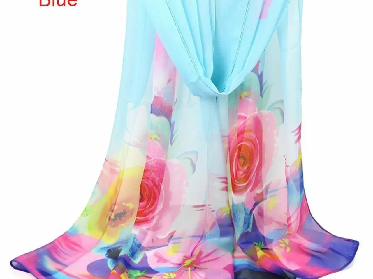 Billede 4 - Tørklæder-i multifarvet,m.skønne blomster print