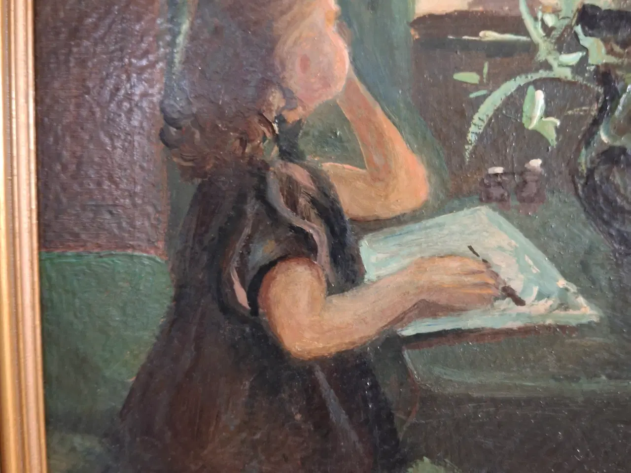 Billede 3 - smukt  lille maleri af C. H.Larsen