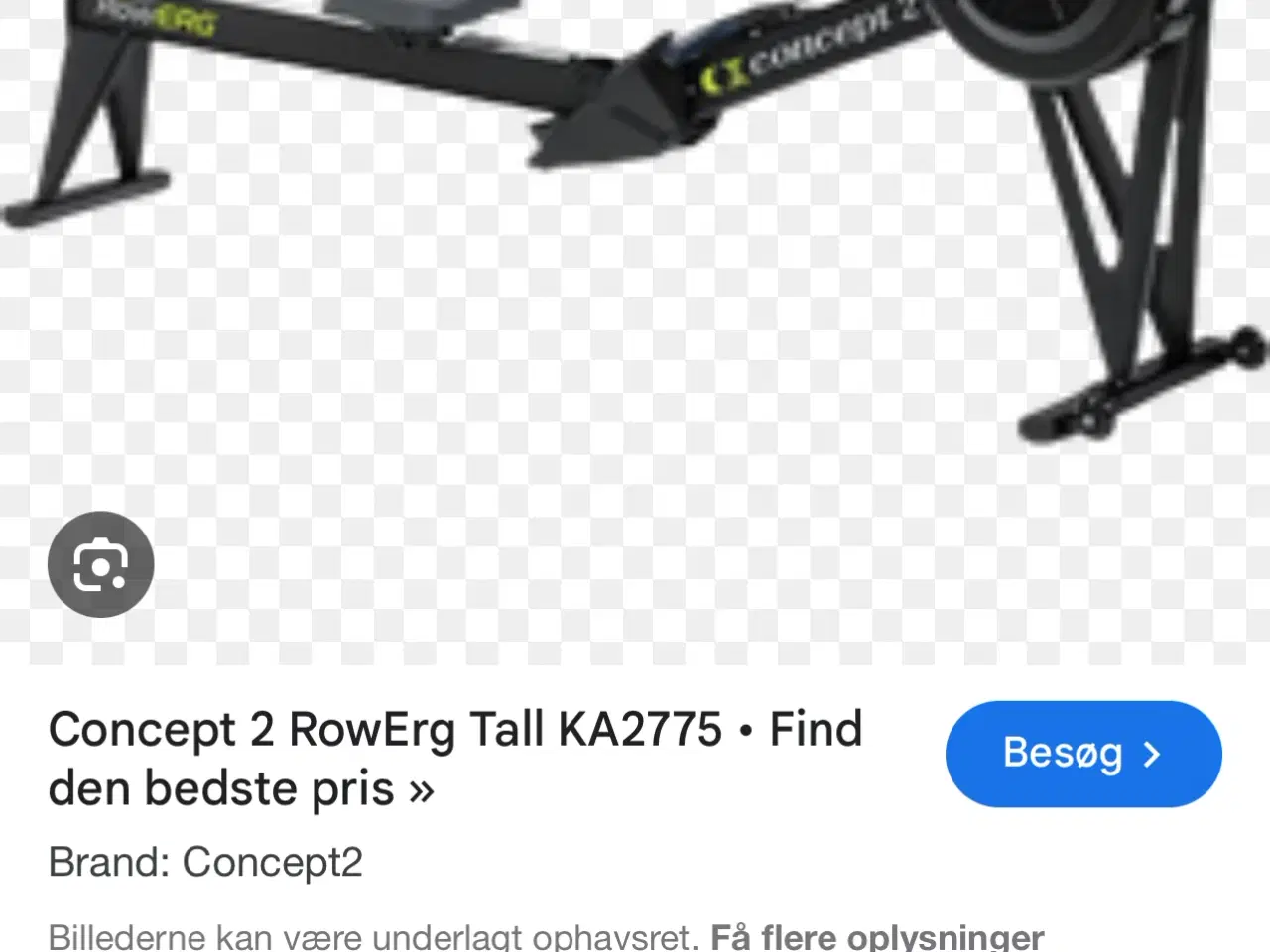 Billede 1 - Romaskine Concept2 høj model